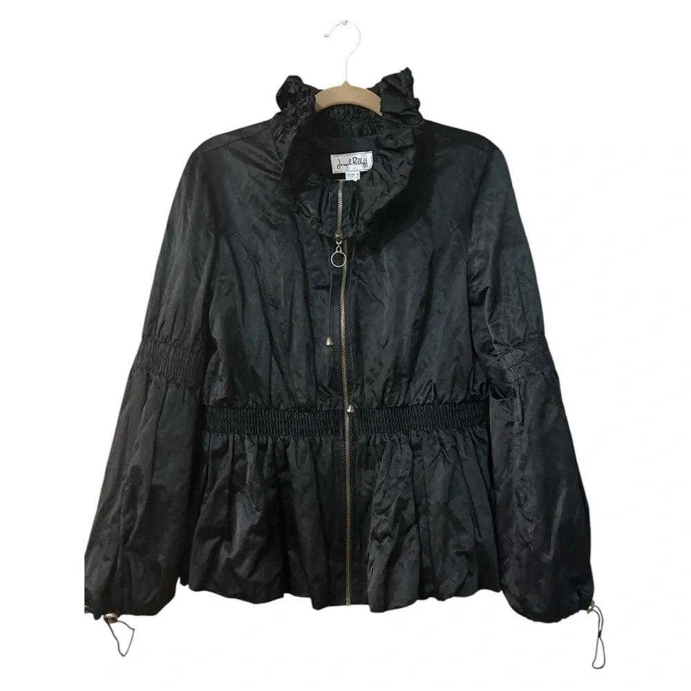 Joseph Ribkoff Peplum Ruffle Neck Jacket - Picture 1 of 8